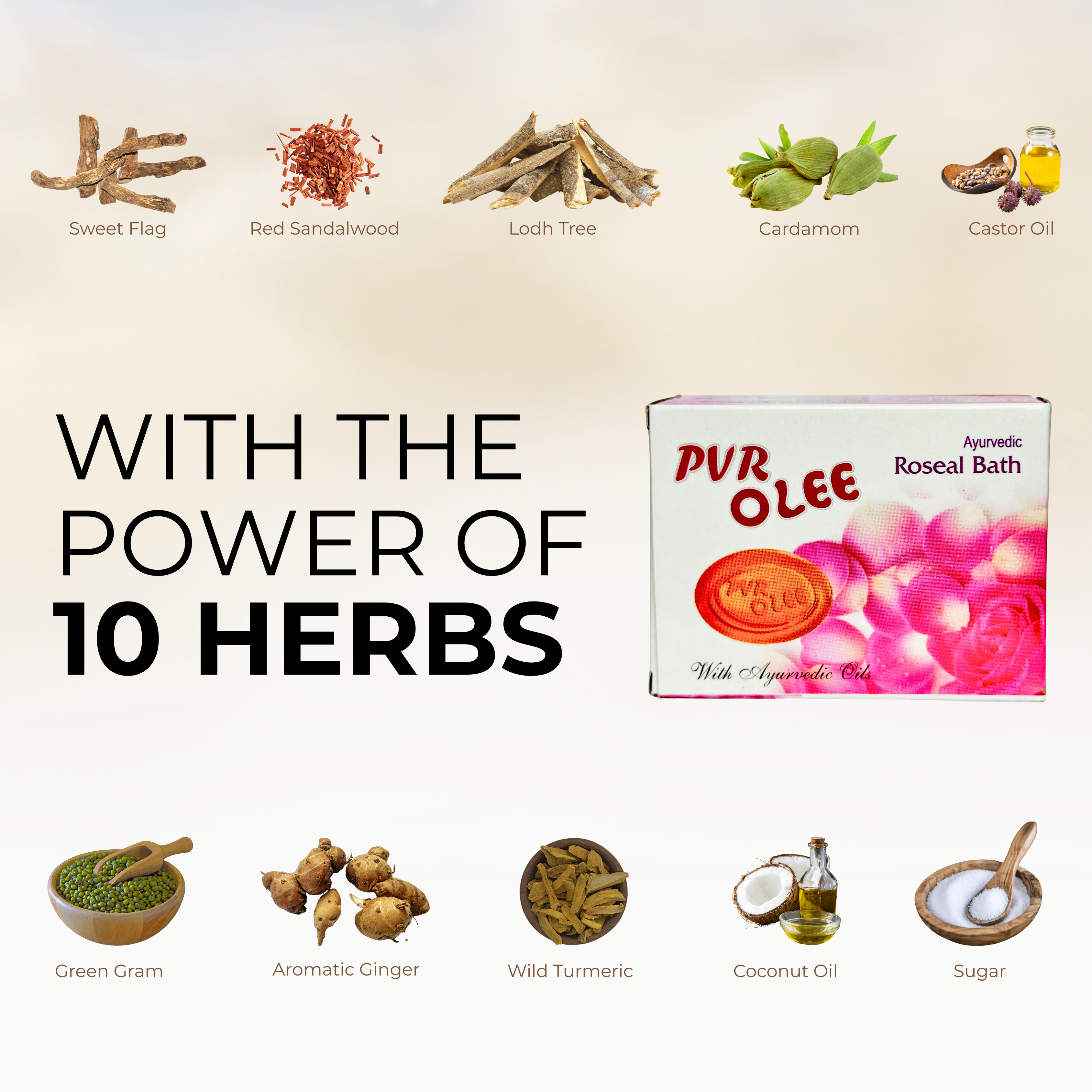 AYURVEDIC ROSEAL BATH SOAP