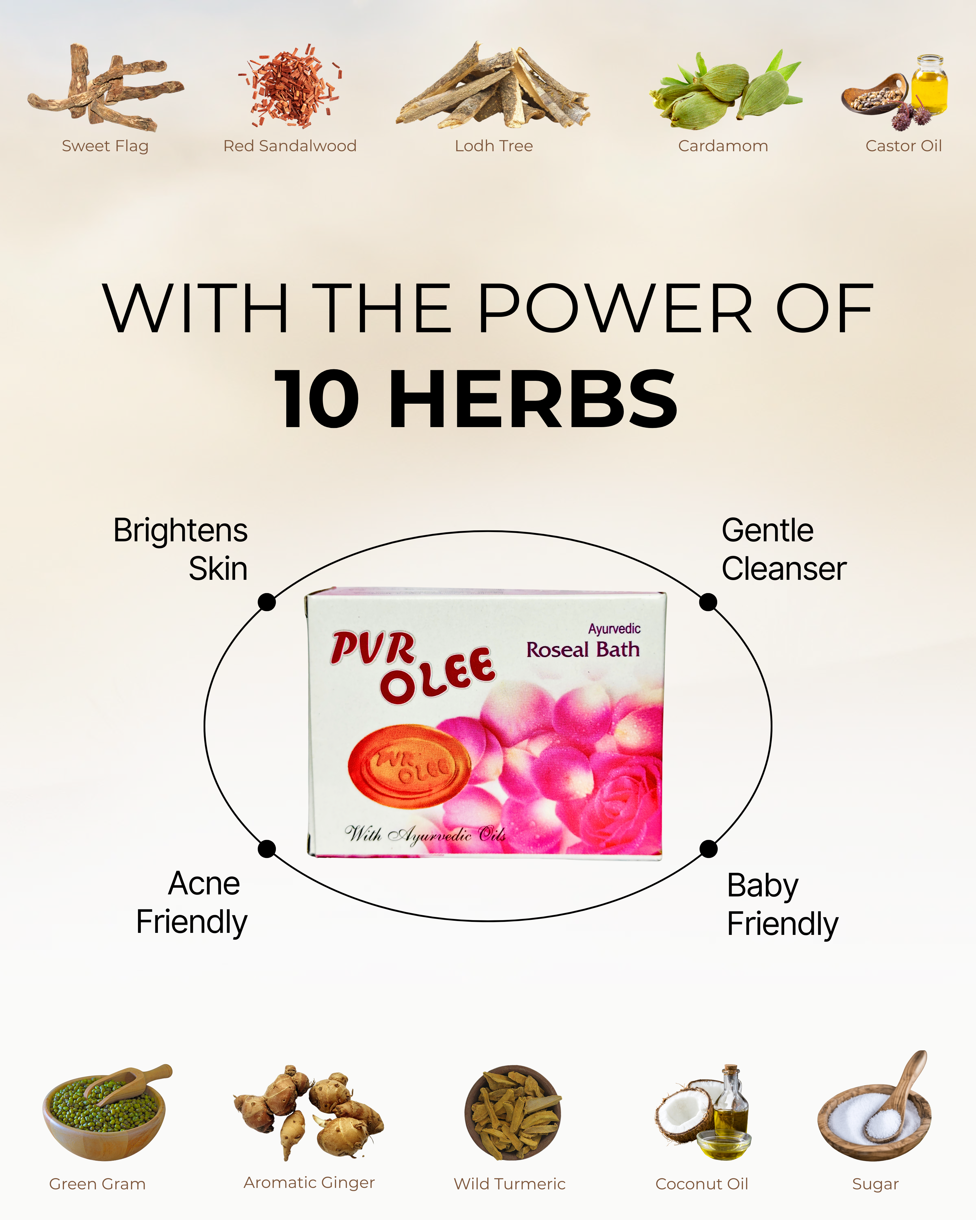 AYURVEDIC ROSEAL BATH SOAP