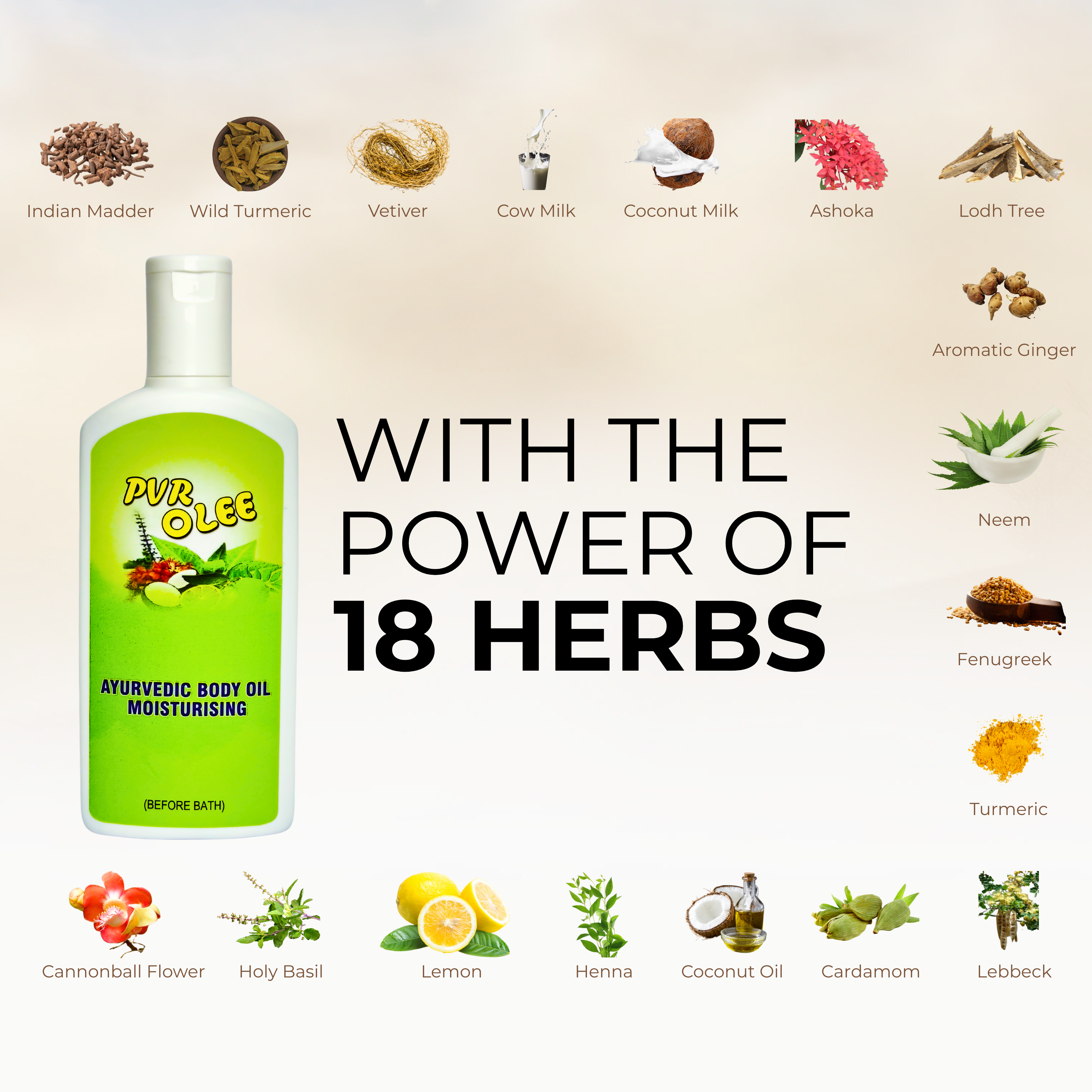 AYURVEDIC BODY  MOISTURISING OIL